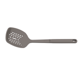 Tramontina Softta grey silicone slotted skimmer with long handle and hanging hole