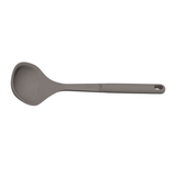 Tramontina Softta grey silicone ladle with rounded bowl and long handle