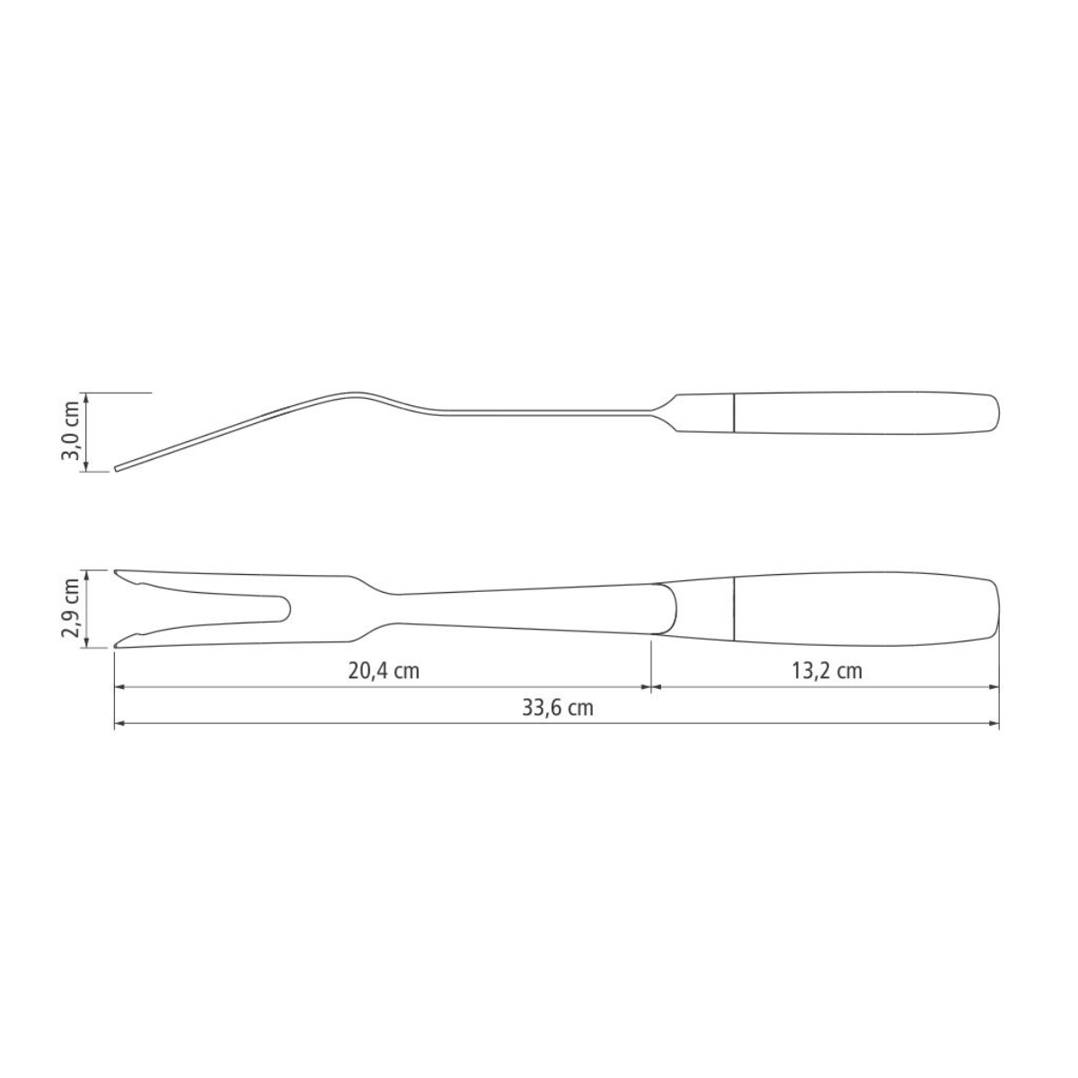 Tramontina Cronos Carving Fork, Stainless Steel