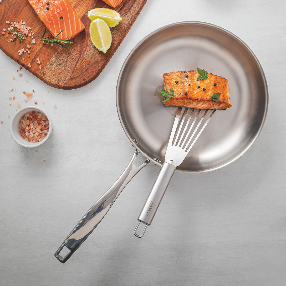 (Pre-Order)Tramontina Grano Frying Pan, 18/10 Stainless Steel, Induction