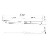 Tramontina Polywood 4" Barbecue Knife, Stainless Steel
