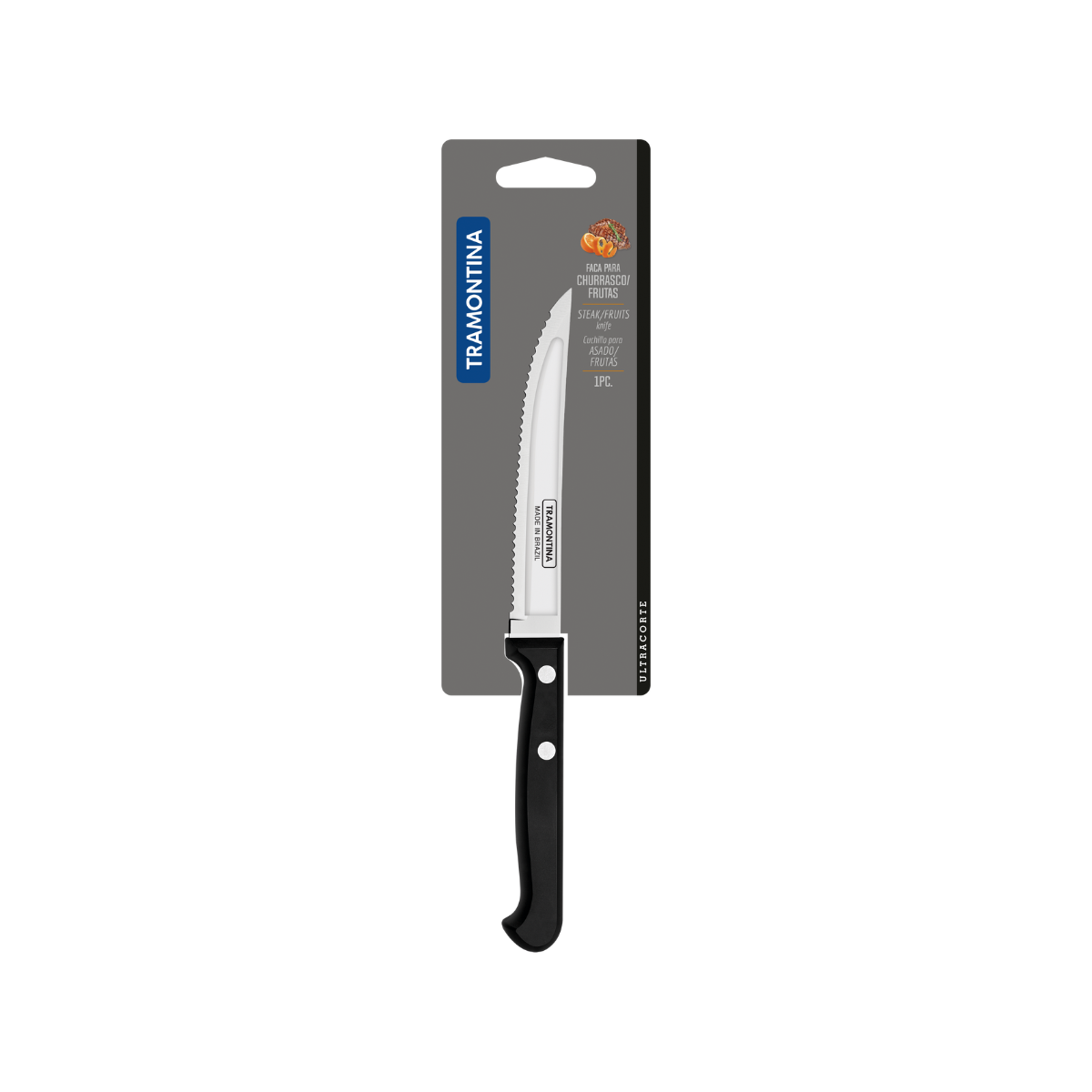 Tramontina Ultracorte 5" Steak Knife, Stainless Steel