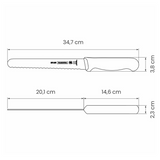 Tramontina Professional Bread Knife, Serrated/Stainless Steel