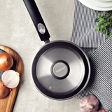 Tramontina Solar Silicone 16cm Sauce Pan with Lid, 18/10 Stainless Steel, Induction