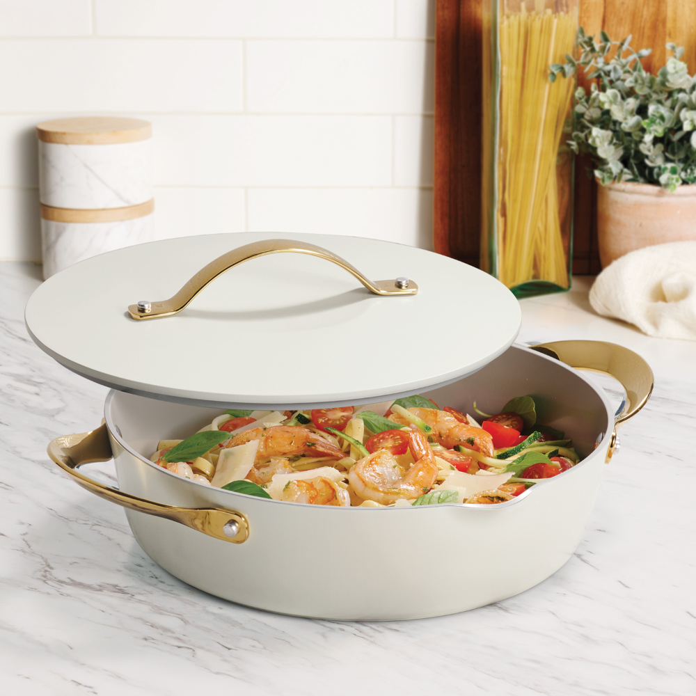 Tramontina Fiora 28cm 5 Pcs Multi-Purpose Pan Set, Ceramic/Induction/Aluminium