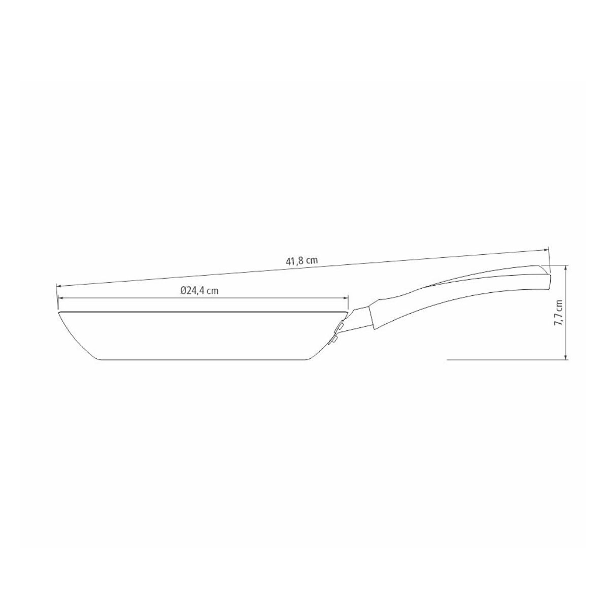 Tramontina Vivacor 24cm Frying Pan, Non-stick