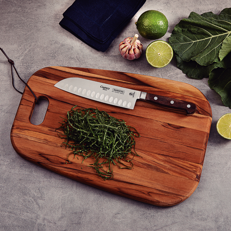 Tramontina Century Wood 7" Cook's Knife, Stainless Steel