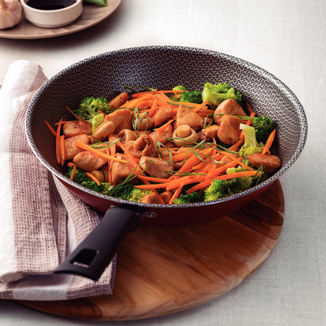 (Pre-Order) Tramontina Loreto 28cm Chinese Wok, Non-stick