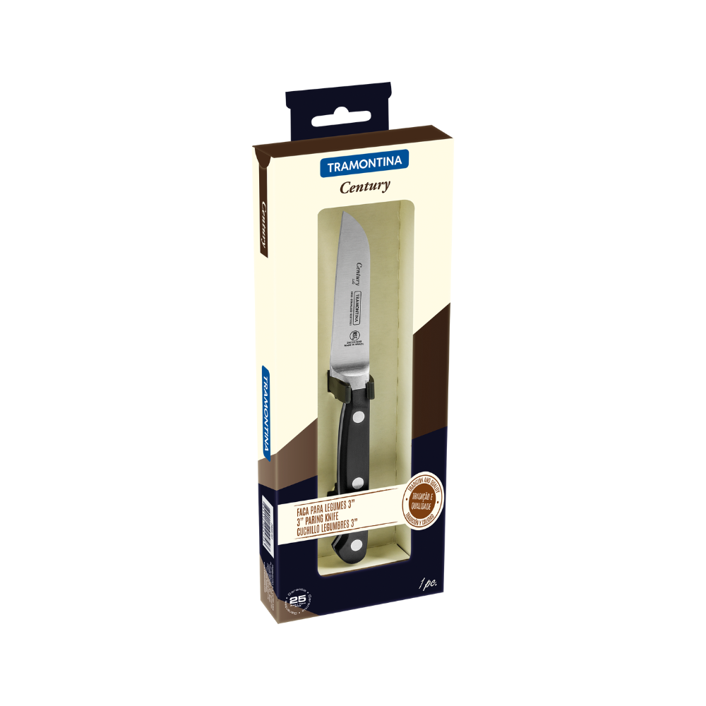 Tramontina Century 3" Vegetable and Fruit Knife, Stainless Steel