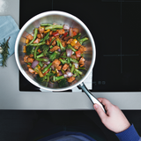 (Pre-Order)Tramontina Grano 28cm Wok, 18/10 Stainless Steel, Induction