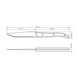 Tramontina Polywood 4" Steak Knife, Stainless Steel