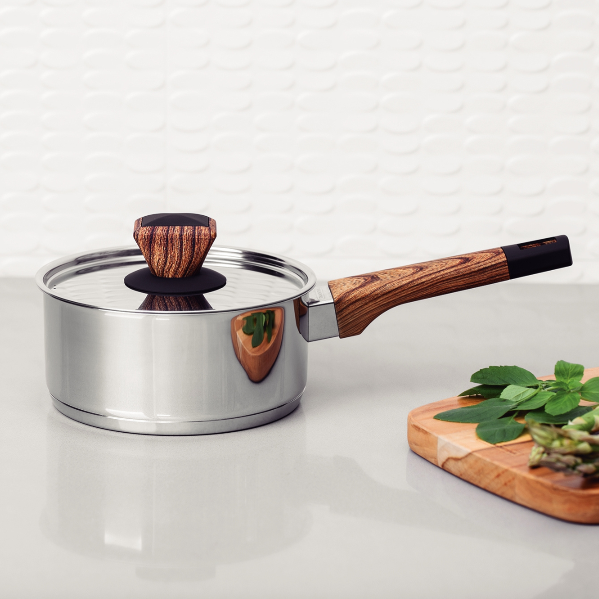 Tramontina Brava 16cm Suace Pan with Lid, 18/10 Stainless Steel, Induction