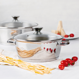 Tramontina Allegra Casserole with Lid, 18/10 Stainless Steel, Induction