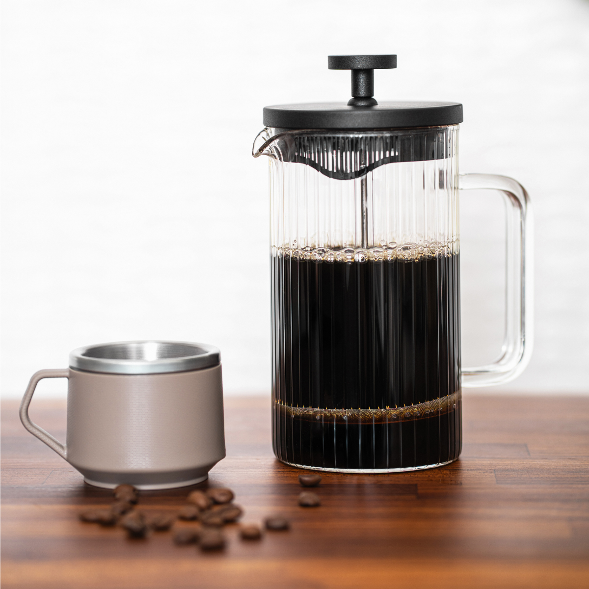 Tramontina 600ml French Press Coffee Maker, Borosilicate Glass