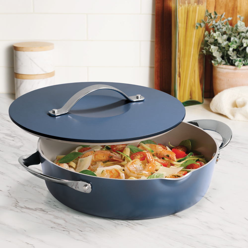 Tramontina Fiora 28cm 5 Pcs Multi-Purpose Pan Set, Ceramic/Induction/Aluminium