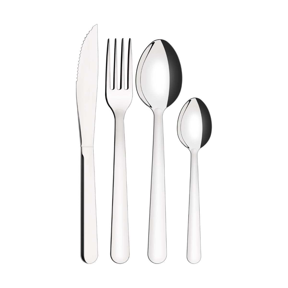 Tramontina Malibu Flatware Set, 24 Pcs, Stainless Steel