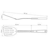 Tramontina Polywood Spatula, Stainless Steel