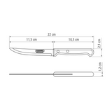 Tramontina Ultracorte 5" Steak Knife, Stainless Steel