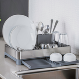Tramontina Expandable Dish Rack, Stainless Steel/Polypropylene