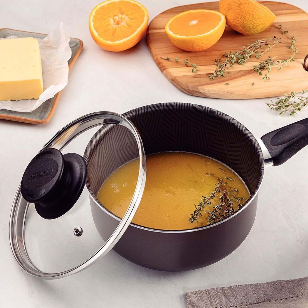 Tramontina Paris Sauce Pan with Lid, Non-stick