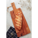 Tramontina 48x19cm Kitchen Cutting/Serving/Chopping Board/Teak Wood with Handle/Mineral Oil Finish