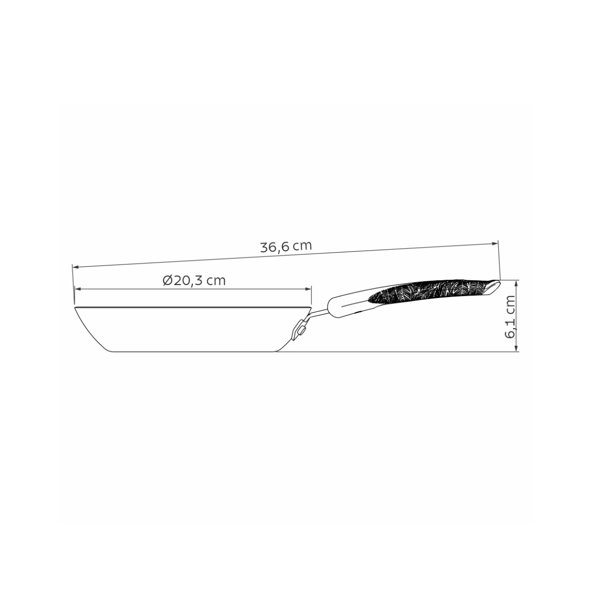Tramontina LYF 20cm Frying Pan 20cm, Non-stick
