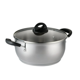 Tramontina Everyday 24cm Casserole, 18/10 Stainless Steel/Induction