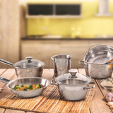 Tramontina Allegra Casserole with Lid, 18/10 Stainless Steel, Induction