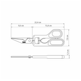 Tramontina Supercort 9" Kitchen Scissors, Stainless Steel