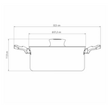 Tramontina Formia 20cm Casserole, Non-stick