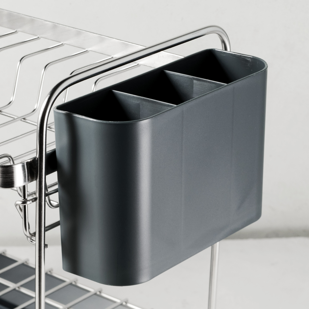 Tramontina 2-Tier Dish Rack, Stainless Steel/Polypropylene