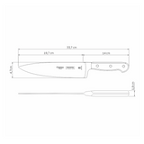 Tramontina Century Wood 8" Chef Knife, Stainless Steel