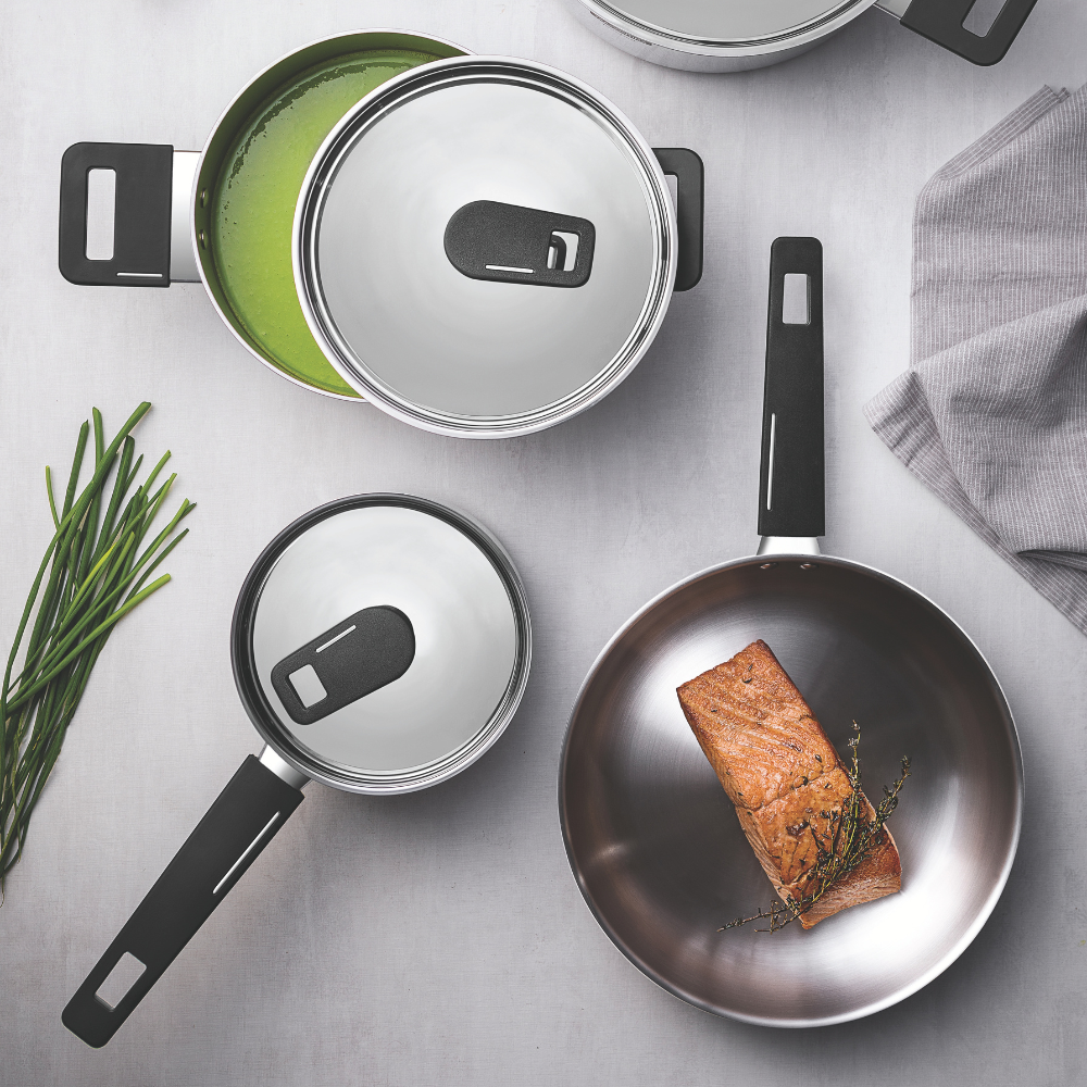 (Pre Order)Tramontina Grano Frying Pan, Stainless Steel, Induction