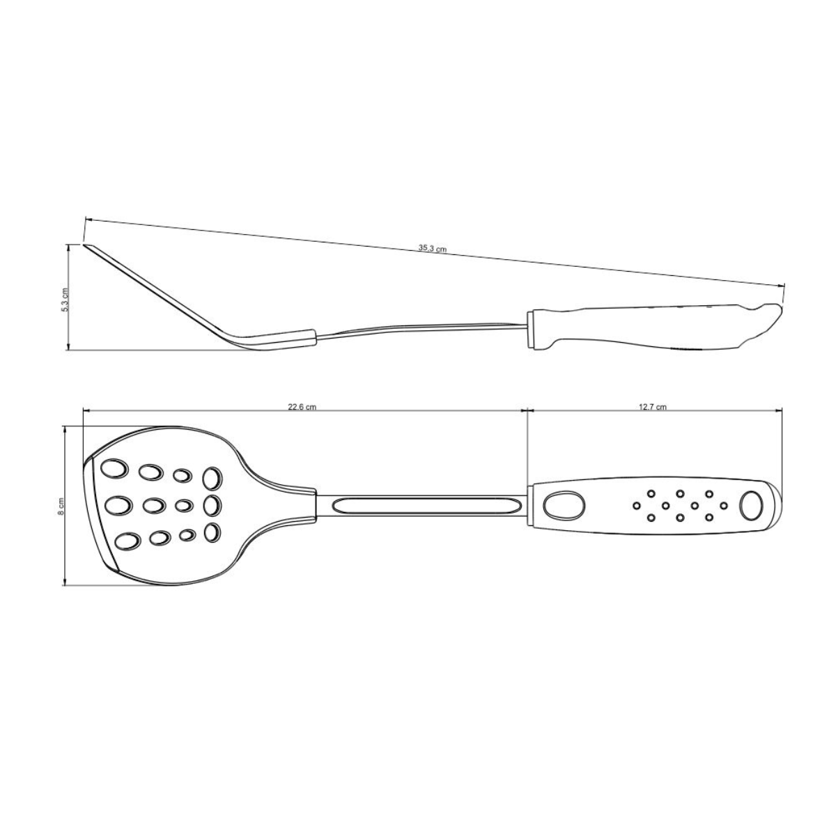 Tramontina Utilita Nylon Spatula, Polypropylene