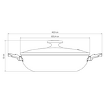 Tramontina Loreto 28cm Wok with Lid, Non-stick