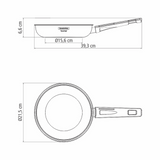 (Pre Order)Tramontina Grano Frying Pan, Stainless Steel, Induction
