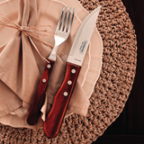 Tramontina Polywood Jumbo Tableware Set, 4 Pcs, Stainless Steel