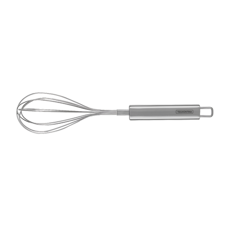 Stainless steel balloon whisk, 29 cm, silver handle and wire loops
