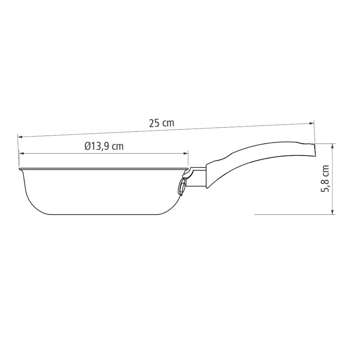 Tramontina Turim 13cm Egg Frying Pan, Non-stick