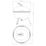 Tramontina TCP 320L Charcoal Barbecue Grill
