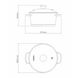 Tramontina Allegra Casserole with Lid, 18/10 Stainless Steel, Induction