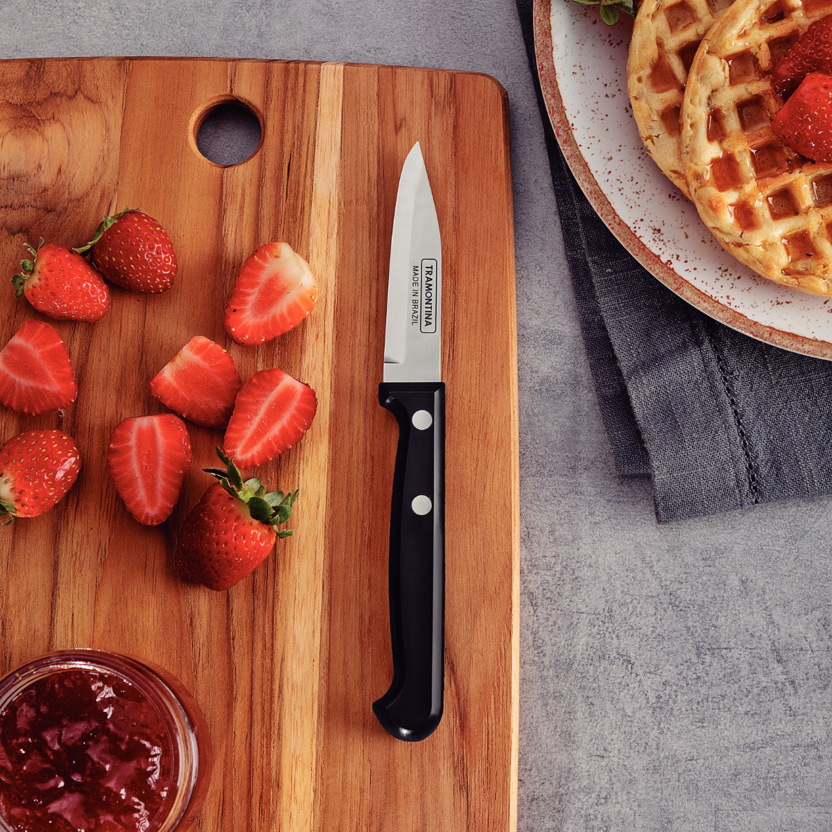 Tramontina Ultracorte 4 Pcs Knife Set, Stainless Steel/Antimicrobial Protection