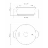 Tramontina Allegra Casserole with Lid, 18/10 Stainless Steel, Induction