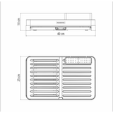 Tramontina Expandable Dish Rack, Stainless Steel/Polypropylene