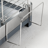 Tramontina 2-Tier Dish Rack, Stainless Steel/Polypropylene