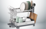 Tramontina 2-Tier Dish Rack, Stainless Steel/Polypropylene