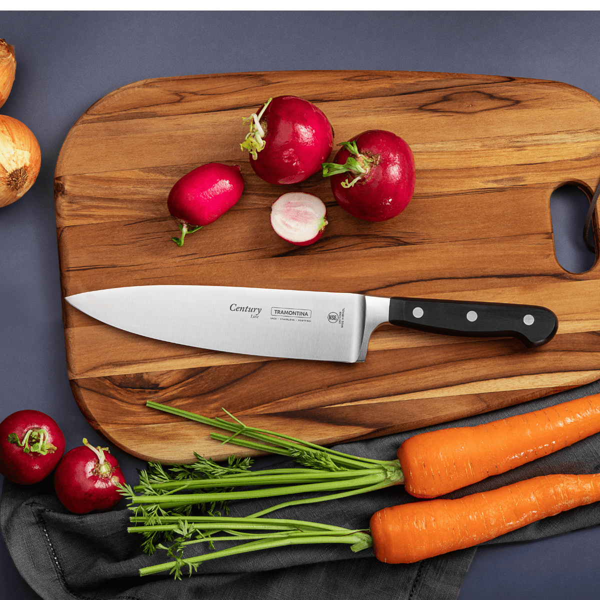 Tramontina Century Knife Block Set, 6 Pcs, Stainless Steel