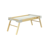 Tramontina Serving Tray in Solid Wood and Folding Feet, Bed tray
