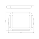 Tramontina Brasil 28cm Flat Roasting Pan, Non-Stick