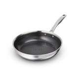 Tramontina Tektile frying pan with a dark nonstick interior and stainless steel handle